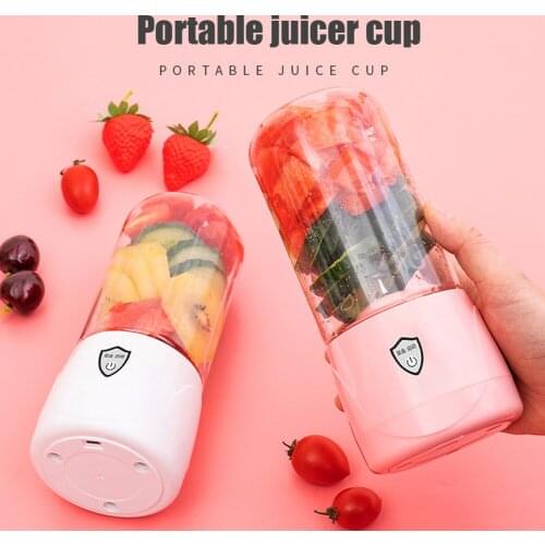 300ml Portable Juicer Personal Fruit Blender USB Rechargeable Mini Home Food Processor Smoothie Maker Mixer Juicer Machine