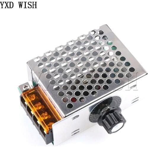 4000W 220V AC SCR Voltage Regulator Motor Speed Controller Dimmers Electronic Volt Regulator Dimmer Thermostat Regulator