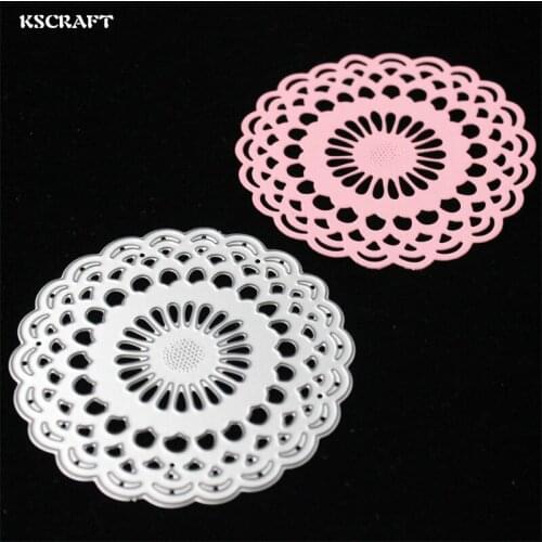 KSCRAFT Flower Doily Metal Cutting Dies Stencils for DIY Scrapbooking/photo album Decorative Embossing DIY Paper Cards