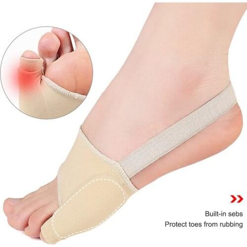 1Pair Little Toe Pinkie Foot Thumb Separator Sleeve Adjuster Little Toe Correction Foot Care Toe Separator Sleeve Skin Tone S L