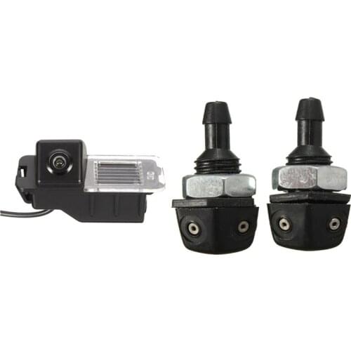 2 Set Car Accessories: 1 Set Front Window Windshield Sprayer Nozzle & 1 Set Car Reversing Parking Rear View Camera