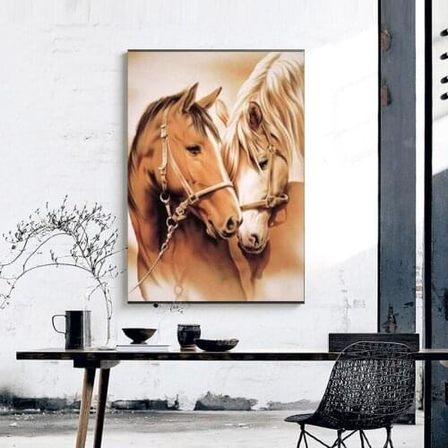 5D Diamond Painting Horse DIY Diamond Embroidery Animal Full Kits Handmade Gift Needlework Rhinestone Mosaic Picture Decor TY332