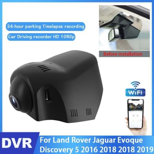 Car DVR Wifi Video Recorder Dash Cam For Land Rover Jaguar Evoque Discovery 5 2016 2018 2018 2019 Night Vision Control Phone APP