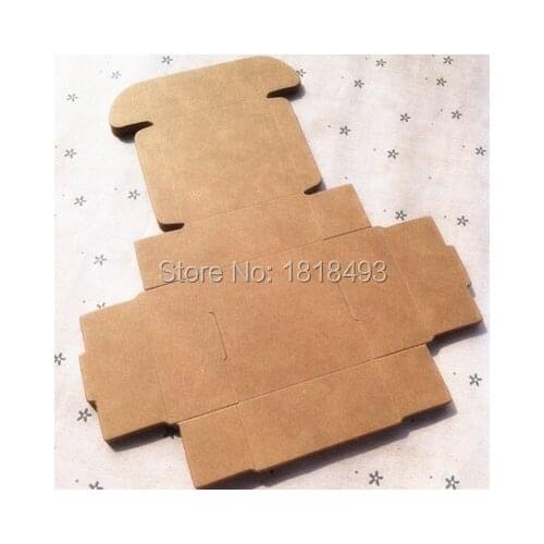 Free shipping 50 pcs a lot 7.3.x5.8x2.6cm retro kraft packing box/trusty cardcase/cosmetics paper box/handmade soap box/gift box