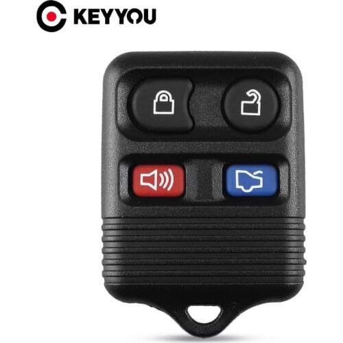 KEYYOU10X 4 Buttons Remote Key Shell Case Fob Keyless Entry Fob For Ford Mustang Focus Lincoln LS Town Car Mercury Grand Marquis