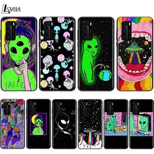 Aesthetics Cartoon alien space For Huawei P Smart Z S Pro 2018 2019 2020 2021 Mate 10 20 30 40 RS PRO Plus lite Phone Case
