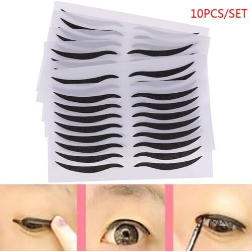 10pcs/bag Eyeliner Sticker Sexy Style Eye Tape Beauty Eyes Sticker Makeup Tool