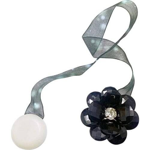 New Flower Shape Magnet Curtain Buckle Magnetic Curtains Tieback Holder Window Curtain Clip Holder Strap Accessories Home Decor