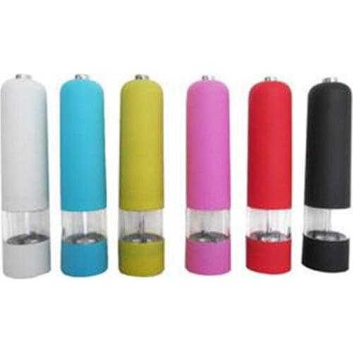 Electric Salt Spice Herb Pepper Mills Grinder with LED Light Black Salt And Pepper Grinders Electric Pepper Mill Kitchen Tools