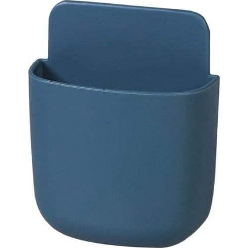 Nail Free Storage Box Remote Control Case Mobile Phone Plug Holder Stand