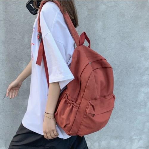 Unisex Canvas Backpack Travel Mesh Female Student College School Bag Men Girl Cool Laptop Back Pack Male Fashion Book Bags Lady