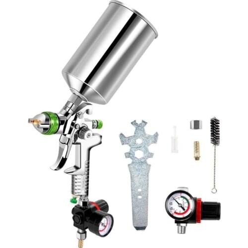 HVLP Airbrush Painting Supplies Wearproof Gravity Airbrush 2.5mm Hole Diameter Nozzle Universal Paint Spray Tool