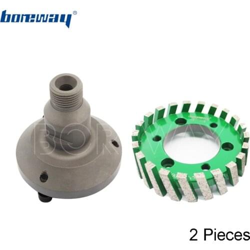 Boreway Supply A Set Of D100x30Tx50H Diamond Stubbing Wheels With 75mm Adapter For Granite Slab Free Shipping