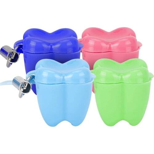 10pcs Dental Gift Multicolor Milk Tooth Box baby tooth box Childrens Dental case the tooth gift