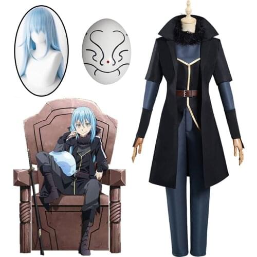Anime That Time I Got Reincarnated As A Slime Cosplay Rimuru Tempest Cosplay Costumes Suit Wig Mask Halloween Costume for Women
