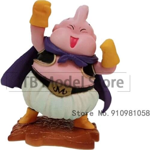 Dragon Ball Q Version Cute Devil Fat Buu Mini 9CM Car Case Ornament DBZ Made Model Toy Gift Desktop Collection Ornaments Figma