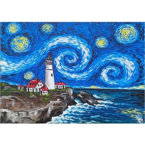 Adult 5D Diamond Painting Starry Sky Full Diamond Embroidery Set DIY Home Decoration 30*40