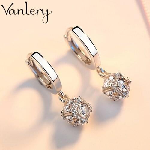 New Arrivals Korean Style Cube Box Earrings For Women Lady Bridal Earrings Girls Gifts Pendientes Brincos 2021