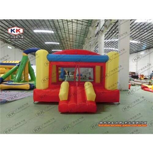 New design inflatable bouncer for kids inflatable colorful jumping house for kids 0.55 mm PVC inflatable bouncer for school cust