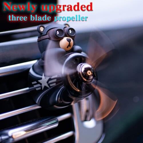 New style Little Bear Pilot Car Air Freshener perfume Automobile Interior Perfume Clip Fragrance Ornament Car Accessories