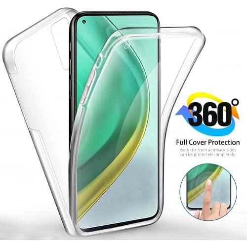 360 Full Clear Case For Xiaomi 10T Note 10 9 Lite Light Soft Silicone Cover For Xiaomi 10T note 10 9 pro poco X3 nfc X2 A3 A2