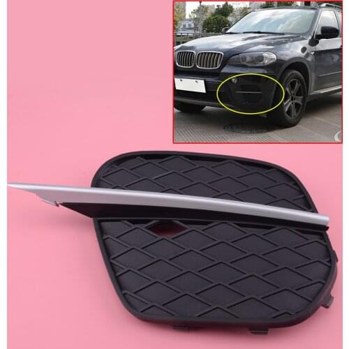 CITALL 51 11 7 222 859 51117222847 Front Left Bumper Lower Grille & Silver Molding Strip fit for BMW X5 E70 2011 2012 2013