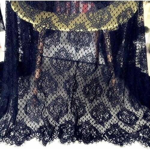 DIY Home Textiles Dress Wedding Fabric Bedding Curtain Lace Eyelash Lace 1.5m*3m