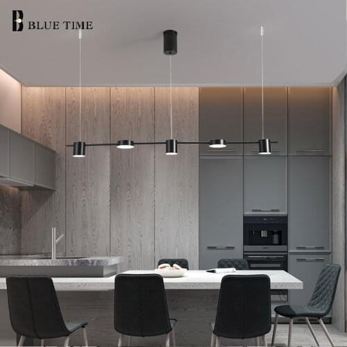 Modern Led Pendant Light For Dining room Kitchen Living room Simple Nordic Design Indoor Pendant Lamp Lustre Luminaries 110 220V