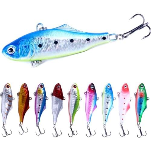 Hengjia 1pcs 7cm 22.5g Sinking VIB Lure Artificial Wobbler Hard Jigging Bait Ice Winter Fishing Tackle