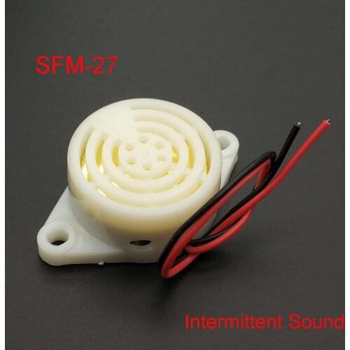 95DB Alarm High-decibel 3-24V 12V Electronic Buzzer Beep Alarm Intermittent Continuous Beep for Arduino SFM-27