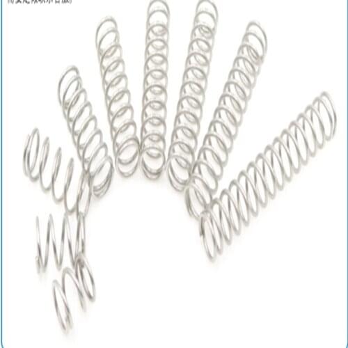 10pcs Stainless Steel 304 spring wire diameter 0.3mm outer diameter 2-6mm length5-50mm Compression Small Pressure Spring
