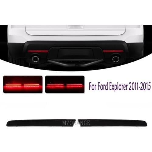 2PCS LED Rear Bumper Reflector Light For Ford Explorer 2011 2012 2013 2014 2015 Fog Lights Tail Brake Lights Car Accessories