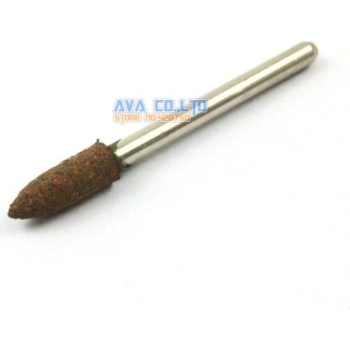 20 Pieces 5x13mm Bullet Mounted Rubber Polishing Point Grinding Bit 3mm Shank