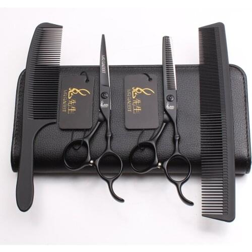 4Pcs/Set M9030 5.5'' Japan Steel 440C Professional Hairdressing Human Hair Scissors Combs + Cutting Shears + Thinning Scissors