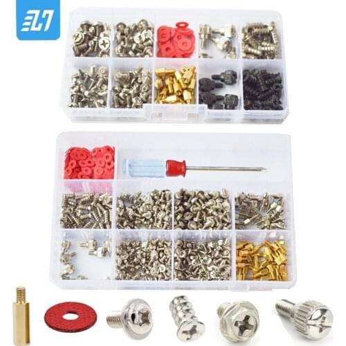 Case Fan Hand Screw Bolt Standoff Washer Set Assortment Kit For Hard Disk DIY Motherboard PC Personal Computer Assemble