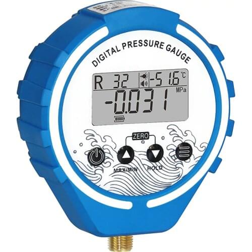 Digital pressure gauge manifold digital Refrigeration Tester Vacuum Meter HVAC Temperature Tester Freon Pressure R134A R410