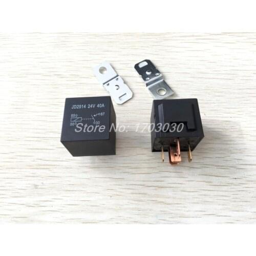 DC 24 Volts 40A 1NO+1NC SPDT 5 Pin JD2914 Type Auto Car Relay 10 Pcs