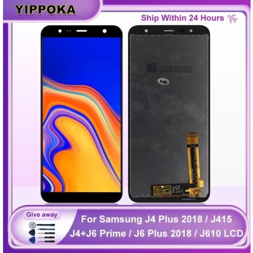 For Samsung Galaxy J610 LCD J415 J6+ J610F J610FN Display Touch Screen Digitizer Replacement Parts For J415 J4 Plus J4+ LCD 6.0"