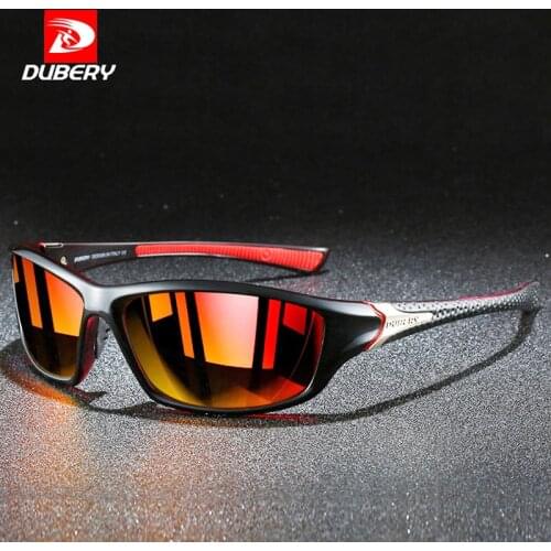 DUBERY 2020 High Quality Sunglasses Men Polarized Colorful TAC Mirror Retro Oversized Sun Glasses UV400 sunglasses for men