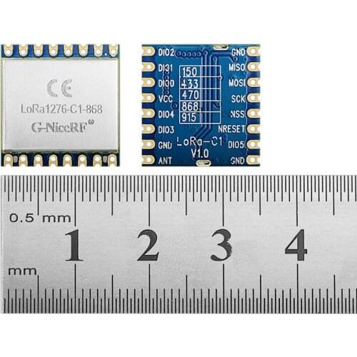 G-NiceRF 200PCS CE Certificate 868mhz LoRa1276-C1 SX1276 LoRa Module 20dBm 100mW 3-5KM LoRa rf module