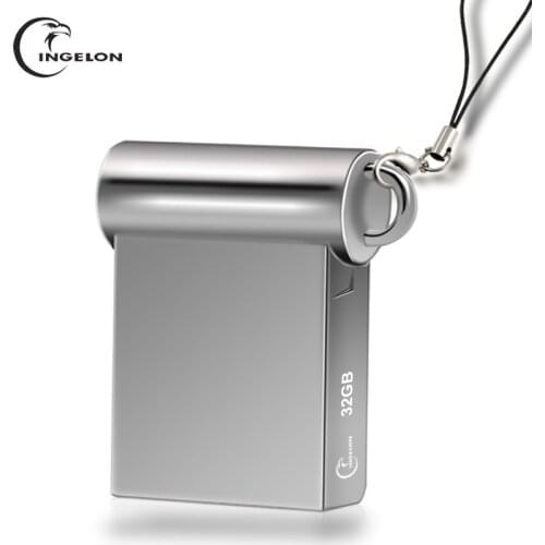 Ingelon Mini Disk On Key 8 16 32gb Metal USB Flash Drive 32 GB Pendrive Personalized DJ Cle USB Key for Computer Dropshipping