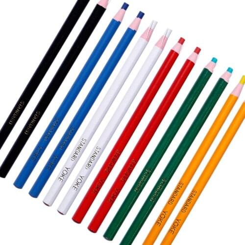 K5DC 12Pcs Peel Off Marker Grease Pencil Colored Crayon Pen Paper Roll Wax Pencil For Metal Glass Fabric Art Supplies