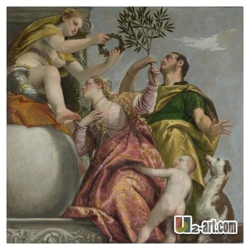 Canvas Prints (Happy Union Paolo Veronese) wholesale classic art painting printed picture for sale Religion-291 (24*24 inch )