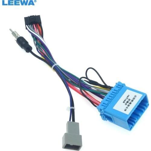 LEEWA Car Audio 16PIN Adaptor Wiring Harness For Suzuki Swift SX4 2006+ Stereo Install Aftermarket Power Calbe #CA2096