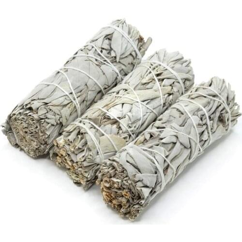 3Pcs White Sage Bundles Wide Applications Sage Smudge Sticks For Home Cleansing Healing Meditation Smudging Rituals