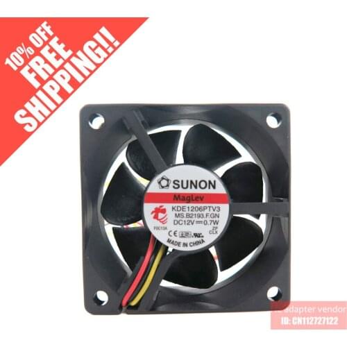 New SUNON Maglev 6CM cooling fan 6025 silence KDE1206PTV3