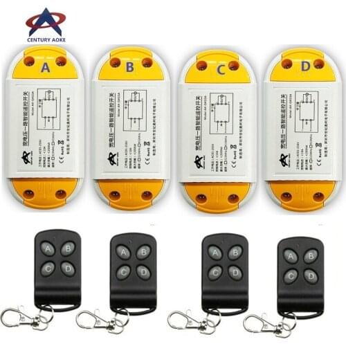 Smart Home Switch 110V 220V 1CH 10A RF Wireless Remote Control Switch System teleswitch Electric & garage door & floodlight