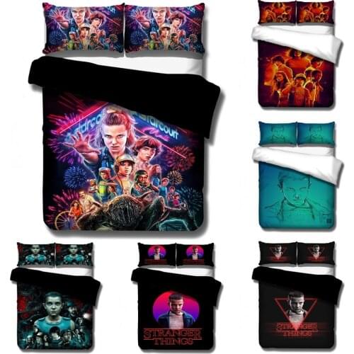 Duvet Cover 3D Strange stories children horror movies Cartoon Bedding Sets King Queen full Twin Size 2/3pcs PillowCase
