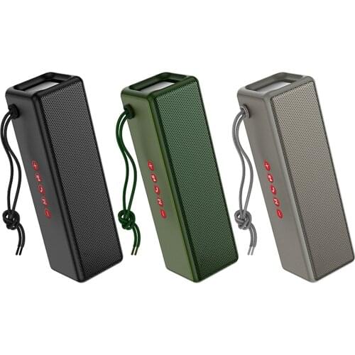 Portable Outdoor Bluetooth Speakers 5 Hours Playtime With 4 Playback Modes for Home Outdoor Shower Travel