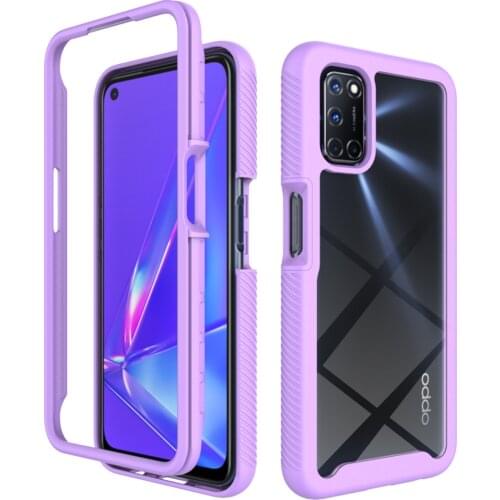 Anti-Knock Clear Acrylic Cover Case for OPPO A52 A 52 72 92 A72 A92 Anti-Yellow Cell Phone Bag Funda Capa Coque